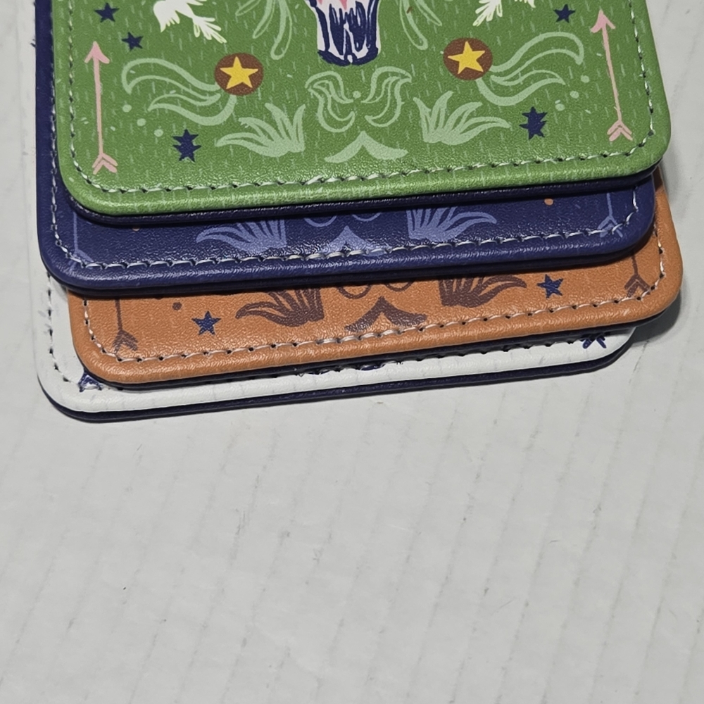 Reversible Coasters LONGHORN COASTERS Texas Western bull horn, SET OF 4 - Picture 13 of 16